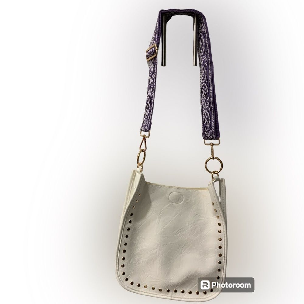 Ahdorned vegan leather